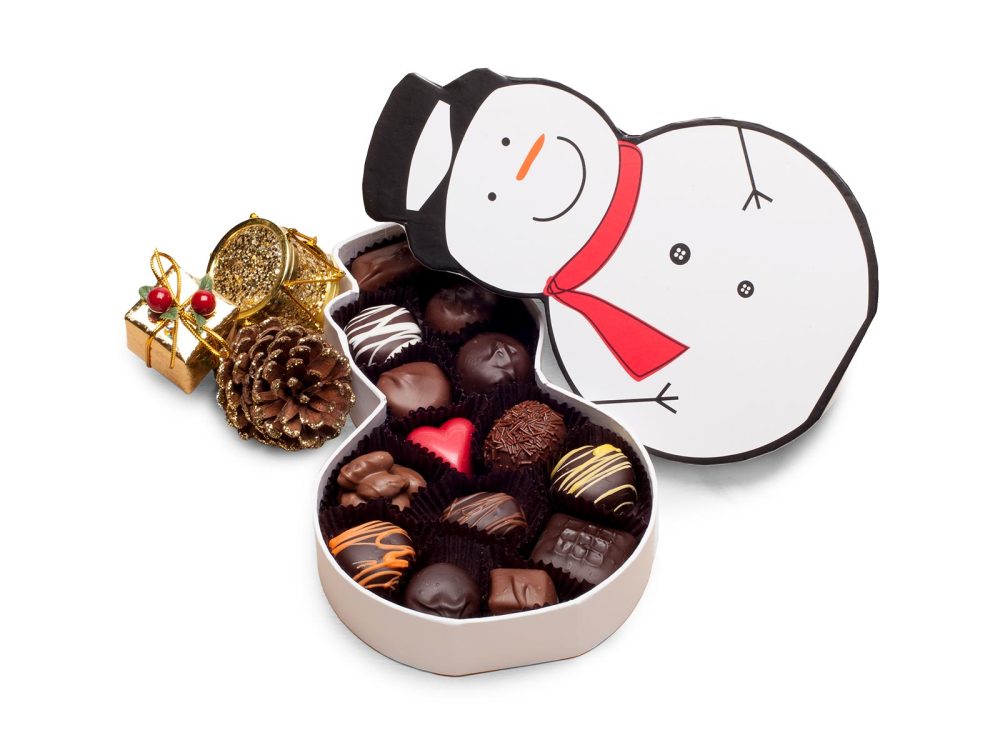 Snowman Assorted Chocolates Gift Box, 14 pc.