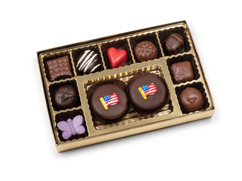 Chocolate and Cookies 4th of July Box, 11 pc.