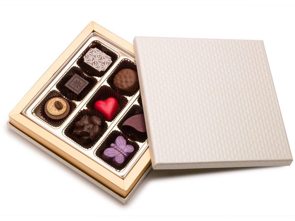 Assorted Chocolates, 9 pc Textured Gift Box