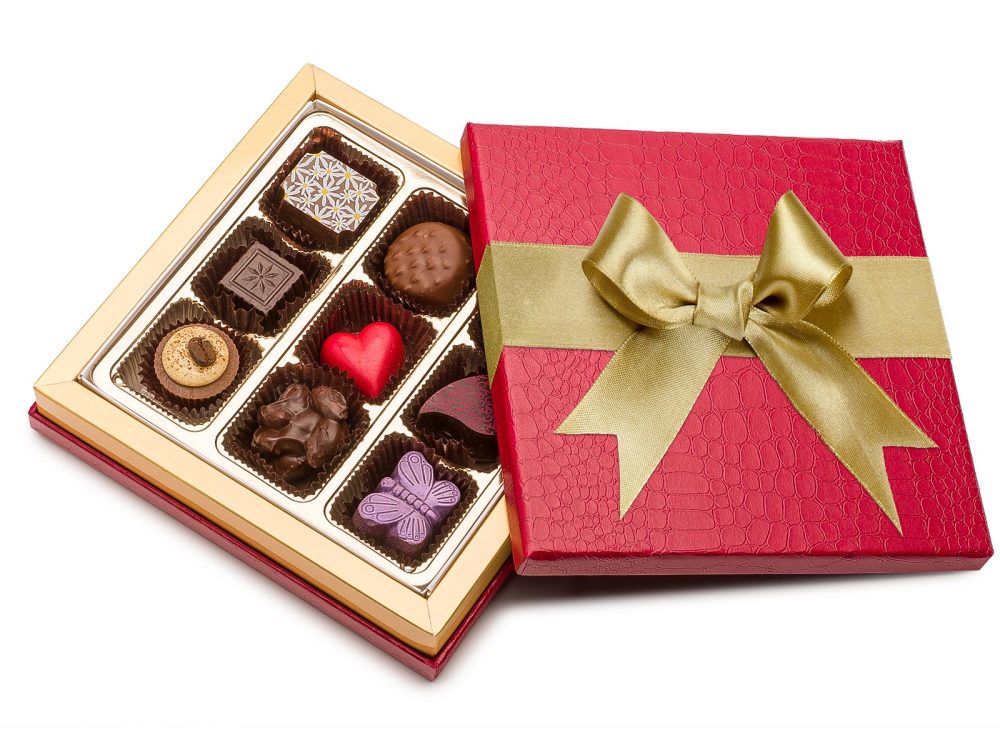 Assorted Chocolates, 9 pc Textured Gift Box - Image 2