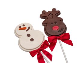 White or Milk chocolate christmas pops