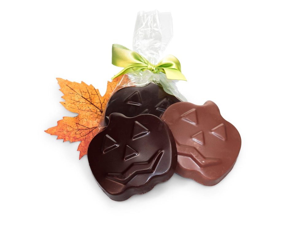 Jack O'Lanterns in Milk or Dark Chocolate, 1 pc.